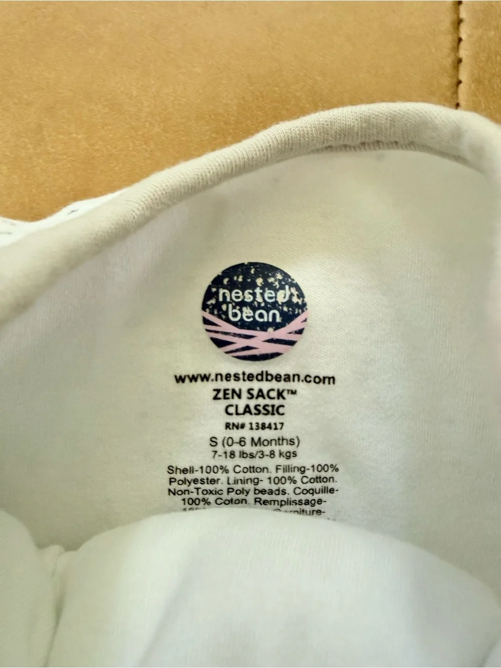 Nested Bean Zen Sack 0-6M